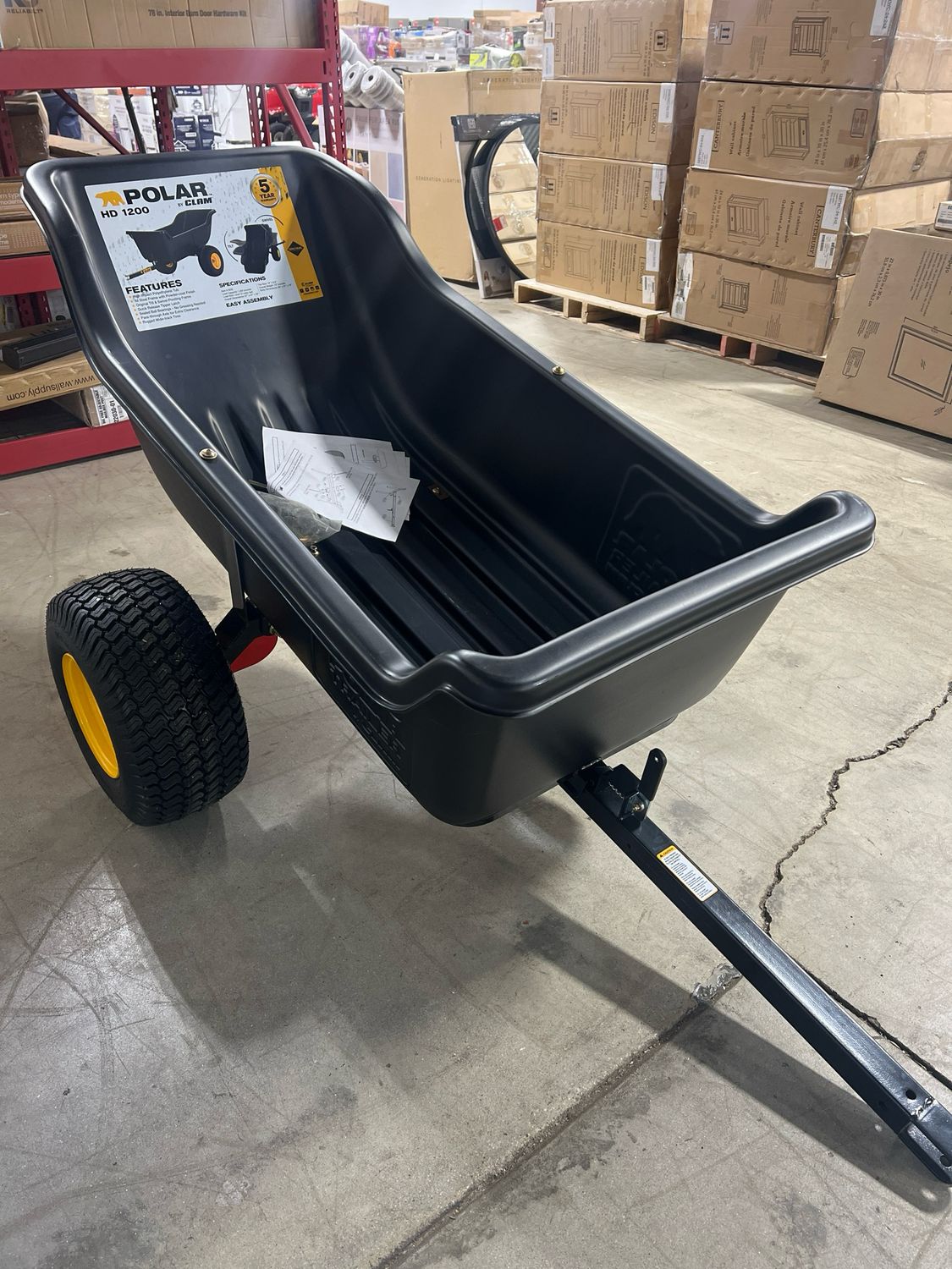 Polar 1200 lb Dump Cart